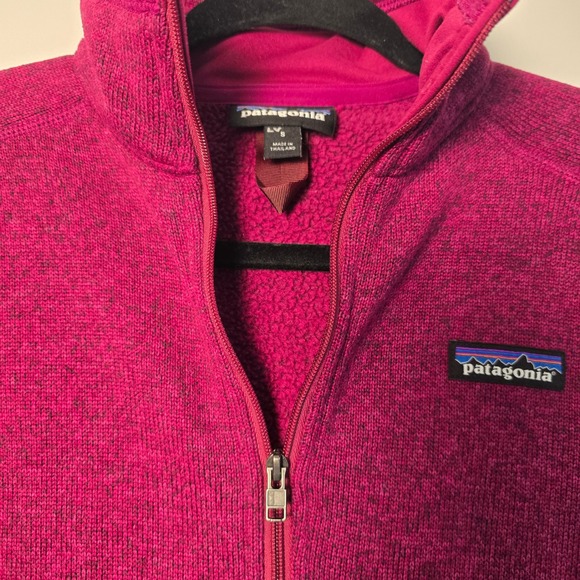 Patagonia Better Sweater 1/4 Zip Pullover Fleece Magenta Pink Heather Womens - Picture 9 of 16